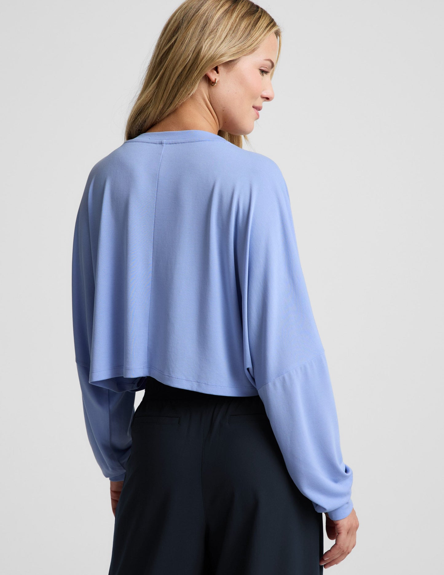 Studio Luxe Cropped Long Sleeve Tee