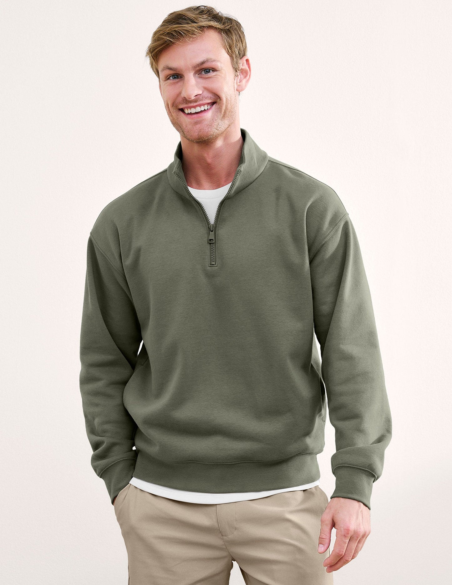 LuxeFleece™ Men's Half Zip Pullover