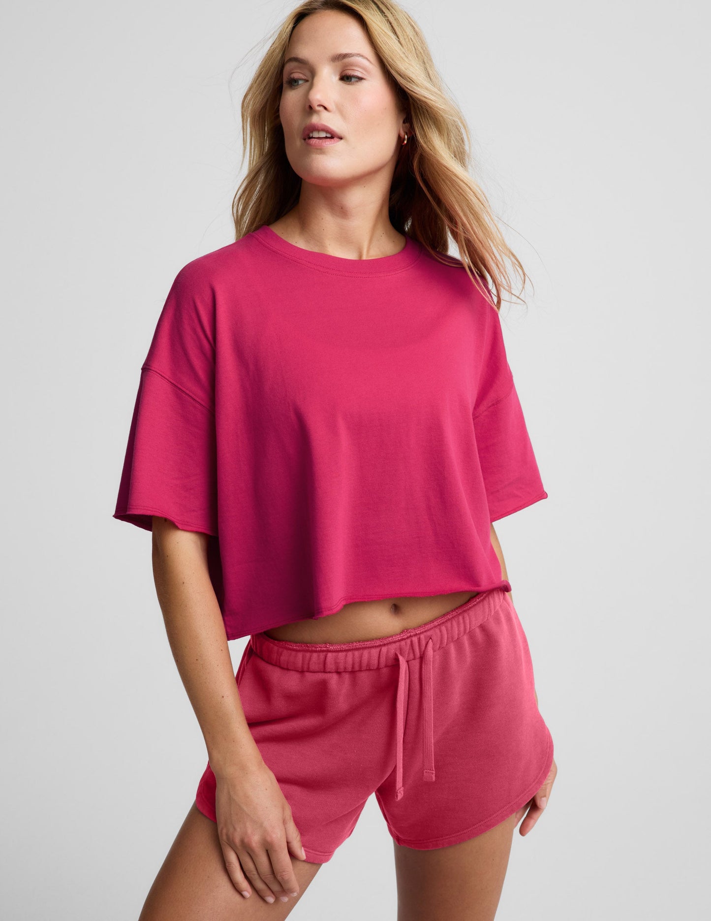 SoftKnit Better Than Ever Cropped Cotton Tee