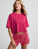 SoftKnit Better Than Ever Cropped Cotton Tee