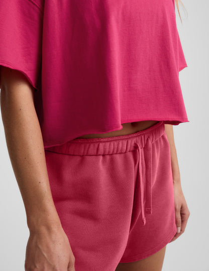 SoftKnit Better Than Ever Cropped Cotton Tee