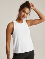 white tank top