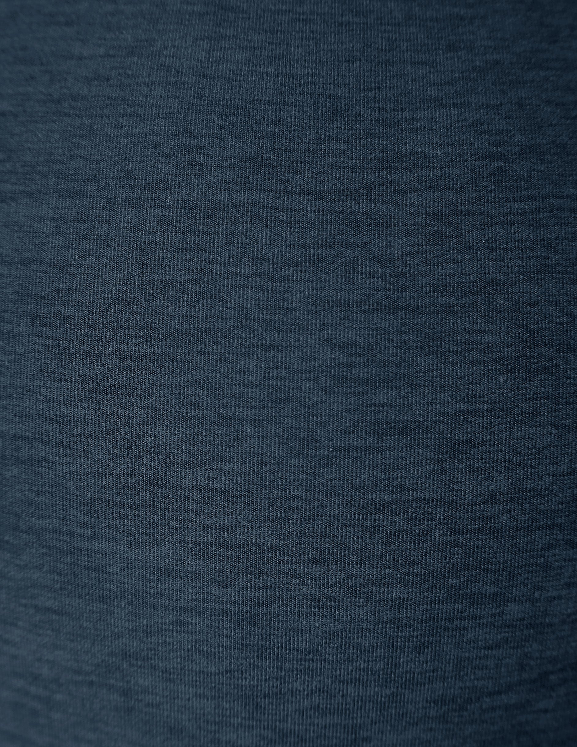Close-up of the nocturnal navy marled knit fabric on the Spacedye Beyond the Bump Maternity Midi Jogger.
