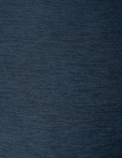 Close-up of the nocturnal navy marled knit fabric on the Spacedye Beyond the Bump Maternity Midi Jogger.