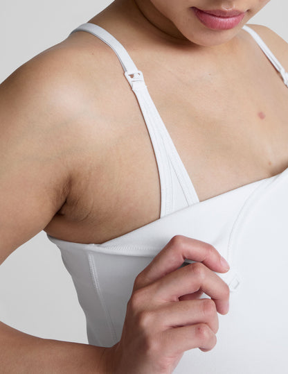 white maternity tank top.