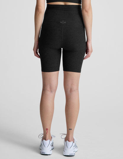 black maternity biker short