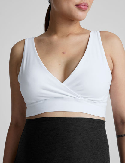 white nursing bra.