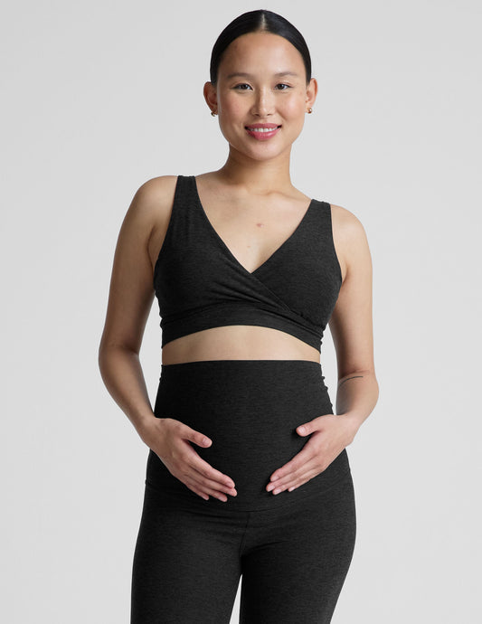 black nursing bra.